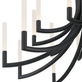 Olette Chandelier 20 Lights Black By Eurofase - Detailed View