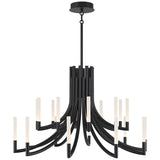 Olette Chandelier 20 Lights Black By Eurofase