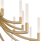 Olette Chandelier 12 Lights Gold By Eurofase - Detailed View