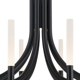 Olette Chandelier 8 Lights Black By Eurofase - Detailed View
