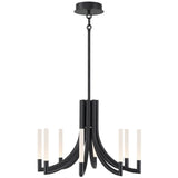 Olette Chandelier 8 Lights Black By Eurofase