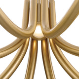 Olette Chandelier 8 Lights Gold By Eurofase - Detailed View