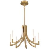 Olette Chandelier 8 Lights Gold By Eurofase - Front View1