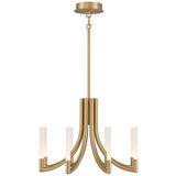 Olette Chandelier 8 Lights Gold By Eurofase - Front View2