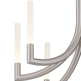 Olette Chandelier 8 Lights Nickel By Eurofase - Detailed View