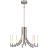 Olette Chandelier 8 Lights Nickel By Eurofase