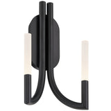 Olette Wall Sconce Black By Eurofase - Side View