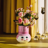 Bjørn Wiinblad Olga Vase, Pink, H: 5.9" By Bjorn Wiinblad