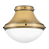 Oliver Medium Flush Mount - Heritage Brass - by Hinkley