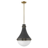 Oliver Medium Pendant - Dark Matte Grey - by Hinkley