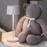 Olivia Micro Portable Table Lamp White By Zafferano Lifestyle View