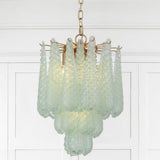 Ollie 4 Light Pendant Green By Crystorama - Lifestyle View