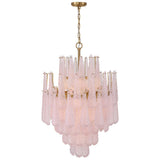 Ollie Chandelier 16 Lights Blush By Crystorama - With Light