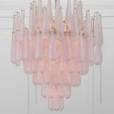 Ollie Chandelier 21 Lights Blush By Crystorama - Lifestyle View