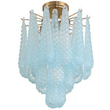 Ollie Semi Flush Blue By Crystorama - Down View