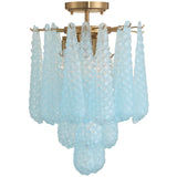 Ollie Semi Flush Blue By Crystorama With Light