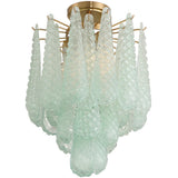 Ollie Semi Flush Green By Crystorama - Down View
