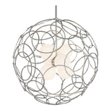 Olympus Orb Pendant, shown in Sterling, by Hubbardton Forge