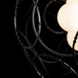 Olympus Orb Pendant detail in Black, by Hubbardton Forge