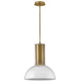 Ombra Pendant Lacquered Brass By Hinkley - Front View