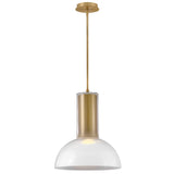 Ombra Pendant Lacquered Brass By Hinkley - With Light