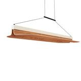 Omma Long Leaf Suspension By LZF, Finish: Matte Nickel Metal
