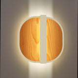 Omma Wall Sconce By LZF, Finish: Matte Ivory Metal, Color Natural Beech