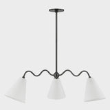 Onda Chandelier Old Bronze Small By Mitzi Front view