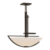 Ondrian Pendant in Bronze, Opal Glass by Hubbardton Forge