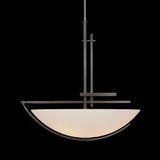 Ondrian Pendant detail in Dark Smoke, Sand Glass, by Hubbardton Forge