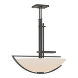 Ondrian Pendant in Natural Iron, Opal Glass by Hubbardton Forge