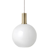 Collect Lighting Opal Sphere Pendant Brass Low By Ferm Living