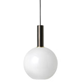 Collect Lighting Opal Sphere Pendant Black High By Ferm Living