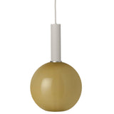 Collect Lighting Opal Sphere Pendant Light Grey High By Ferm Living - Front View