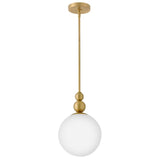 Opalite Small Pendant - Lacquered Brass