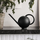 Orb Watering Can Black By Ferm Living - Lifestyle View