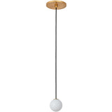 Orbet Pendant Light Hand Rubbed Antique Brass By Visual Comfort Modern - Front View1