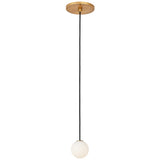 Orbet Pendant Light Hand Rubbed Antique Brass By Visual Comfort Modern - Front View2