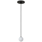 Orbet Pendant Light Nightshade Black By Visual Comfort Modern - Front View1