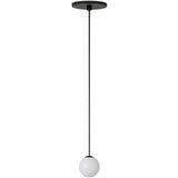 Orbet Pendant Light Nightshade Black By Visual Comfort Modern - Front View3