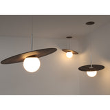 Orbit Pendant By Accord, Color: Imbuia, Louro Freijo, Teak, American Walnut, Maple, Charcoal, Sand, Organic Black, Organic White, Organic Cappuccino, Organic Gold, Organic Lead Grey, Size: Small, Medium, Large, ,| Casa Di Luce Lighting