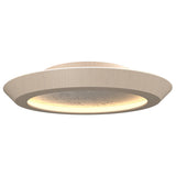 Organic Cappuccino Petra Ceiling Light with White Stone Accent by Accord
