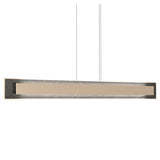 Organic Cappuccino Petra Linear Pendant with Slate Accent by Accord