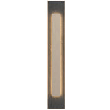 Organic Cappuccino Petra Linear Wall Lamp with Slate Accent by Accord