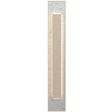 Organic Cappuccino Petra Linear Wall Lamp with White Stone Accent by Accord