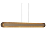 Organic Cappuccino Petra Rounded Linear Pendant with Slate Accent by Accord
