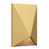 Organic Gold Facet Wall Sconce with Slate Accent by Accord