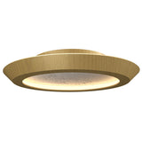 Organic Gold Petra Ceiling Light with White Stone Accent by Accord