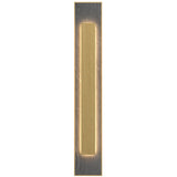Organic Gold Petra Linear Wall Lamp with Slate Accent by Accord