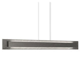 Organic Lead Grey Petra Linear Pendant with Slate Accent by Accord